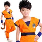 Halloween Children's Dragon Ball Son Goku Boy Turtle Hermit Cosplay Anime Costume - Halloweez