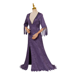 Official Morticia Addams Costume: Elegant Gothic Purple Gown for Halloween - Halloweez