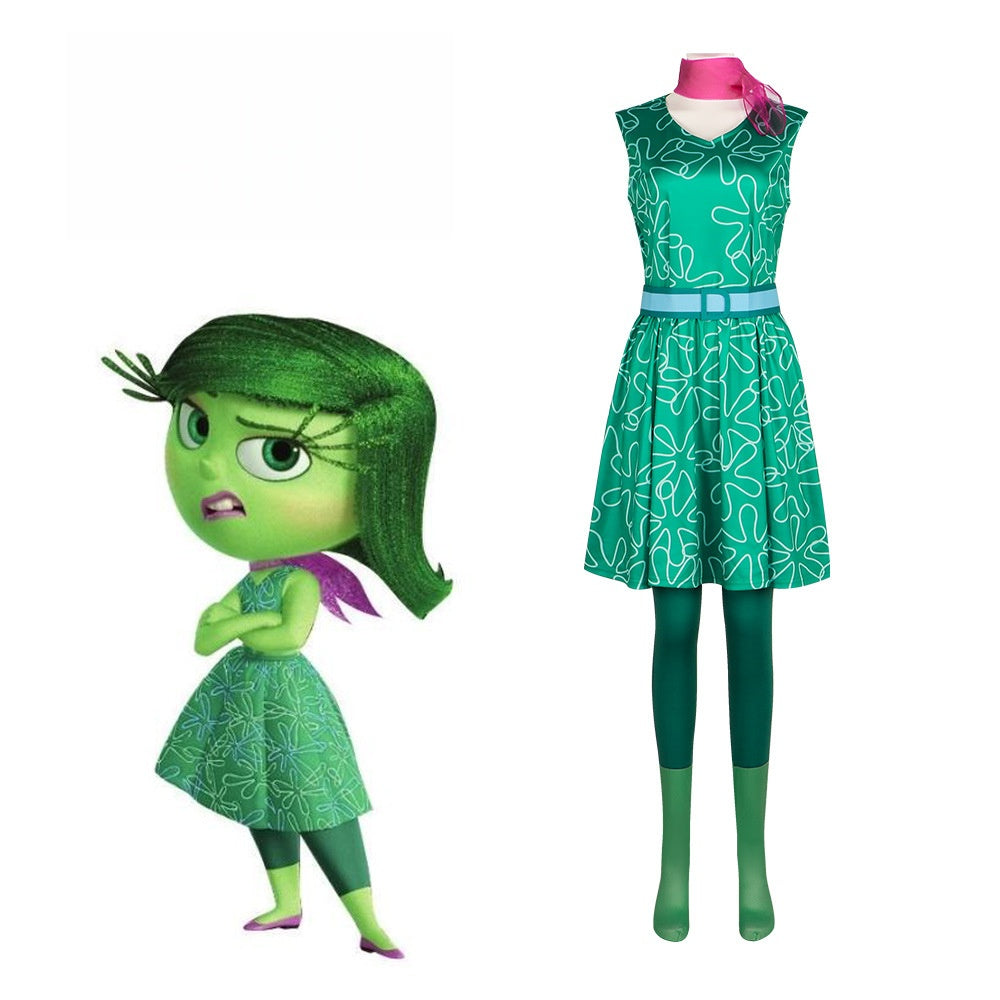 Inside Out 2 Joy and Disgust Cosplay Costume for Kids - LYXZY0705245 - Halloweez
