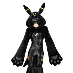 Umbreon Kigurumi Cosplay Bodysuit with Paws Hoodie Anime Costume - Halloweez