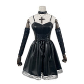 Death Note Misa Amane Black Suspender Skirt Halloween Lolita Dress Set - Cosplay Costume - Halloweez