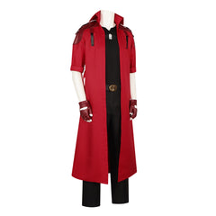 Devil May Cry 3 Dante Red Leather Jacket Cosplay Costume Halloween Outfit - Halloweez