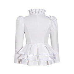 Edward White Coat Cosplay Costume - Anime-Inspired Outfit for Fans & Collectors - Halloweez