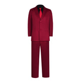 ONEPIECE Sanji Cosplay Costume Red Suit Anime Role Play Full Set - Halloweez