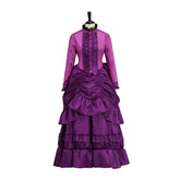 Victorian Rose Pink Dress Cosplay Costume – Elegant Gothic Lolita Anime Outfit - Halloweez