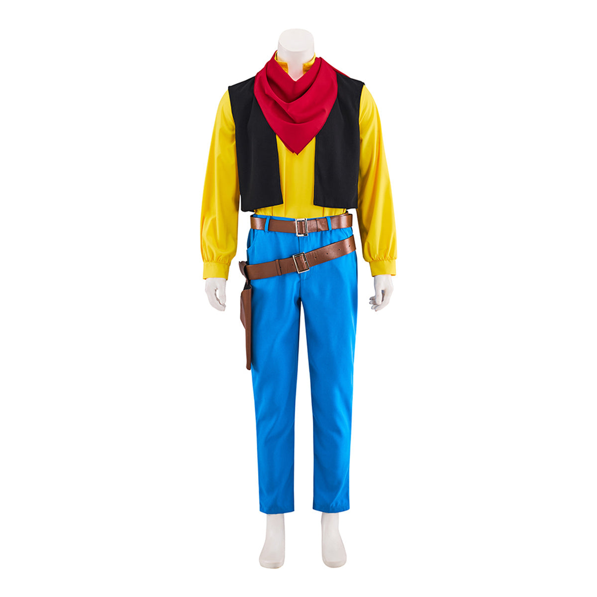 Lucky Luke Cowboy Cosplay Costume – Authentic Wild West Outfit for Fans - Halloweez