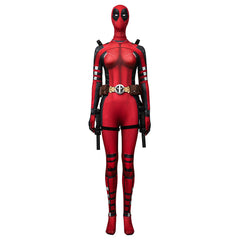 Halloweez Deadpool 3 Deadpool & Wolverine Kidpool Wade Wilson Women's Cosplay Hoodie - Halloweez
