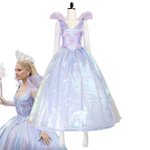 Glinda the Good Witch Cosplay Costume – Wicked Movie-Inspired Elegant Dress for Women - Halloweez