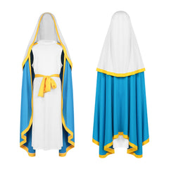 European Retro Long Robe Cloak Cosplay Medieval Hooded Cape Monk Missionary Stage Costume - Halloweez