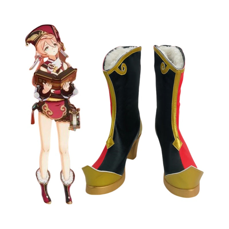 Genshin Impact Yanfei COS Shoes - Anime Convention Performance Shoes for 2D Cosplay - Halloweez