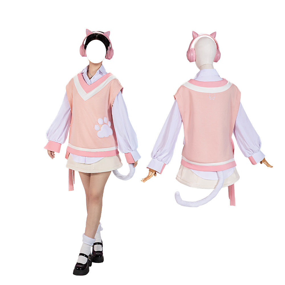 Project Sekai Akayama Mizuki 2D Cosplay Anime Game Costume Women's Dress Set - Halloweez