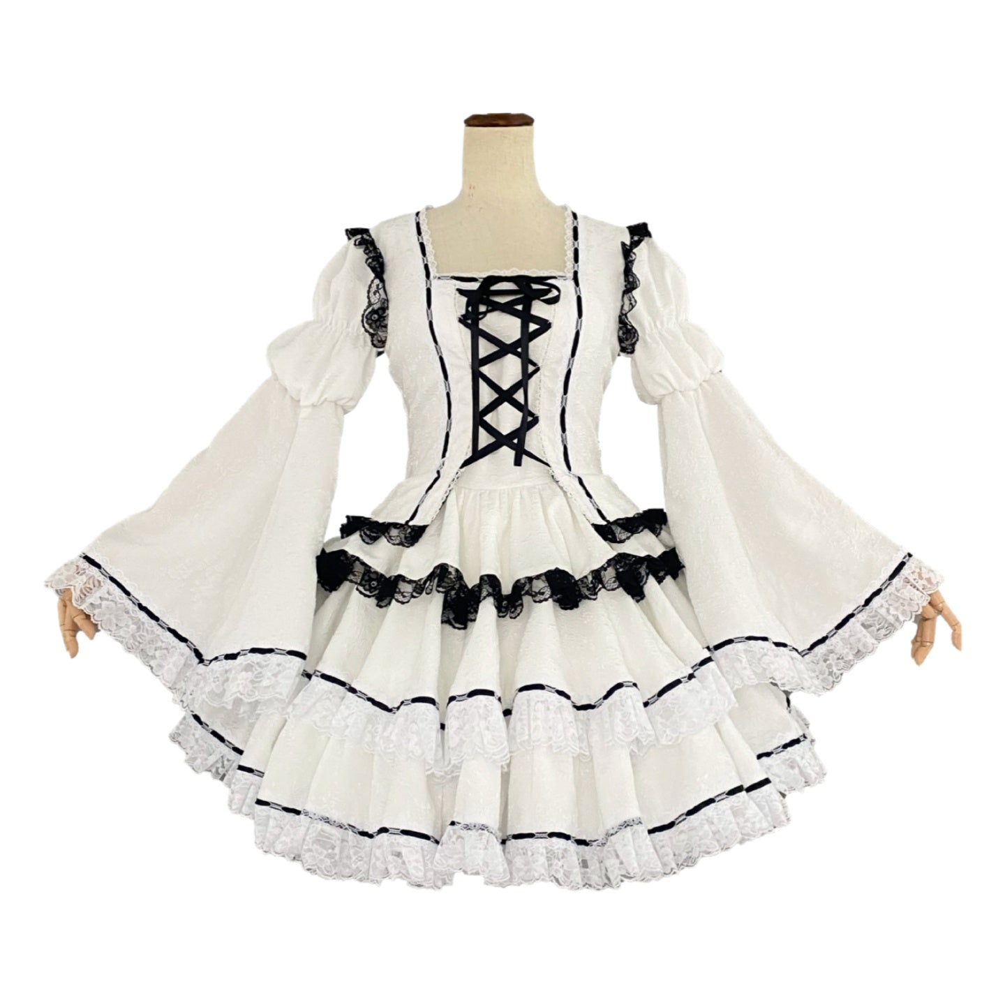 Utau Hoshina Shugo Chara White Lolita Dress Anime Cosplay Costume - Halloweez