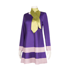 Scooby-Doo Velma Dinkley Cosplay Costume Daphne Halloween Role Play Dress - Halloweez