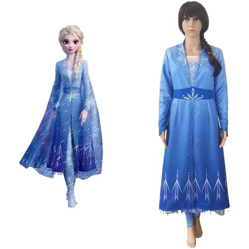 Frozen 2 Queen Elsa Cosplay Costume - Elsa Princess Dress for Halloween & Cosplay - Halloweez