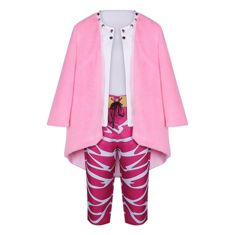 One Piece Donquixote Doflamingo Cosplay Costume for Halloween and Anime Events - Halloweez