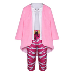 One Piece Donquixote Doflamingo Cosplay Costume for Halloween and Anime Events - Halloweez