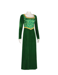 Monster Shrek Cosplay Costume Princess Fiona Green Dress Role Play Costume for Cosplay Performance - Halloweez