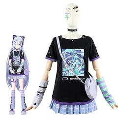 Project Sekai Yoisaki Kanade Summer Skirt Set 2D Anime Daily Commuter Clothing - Halloweez