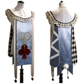 Original Lolita Chess Board Print Dress with Graff Collar Prince Cosplay Costume - Card Character Doll Inspired Outfit - Halloweez