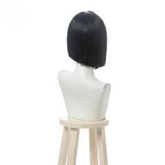 Halloweez Viper Cosplay Wig - 35cm Short Black Synthetic Hair for Halloween - Halloweez
