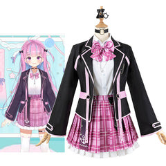 Virtual VTuber Minato Aqua Uniform Anime Costume Japanese School Set - Perfect for Cosplay - Halloweez