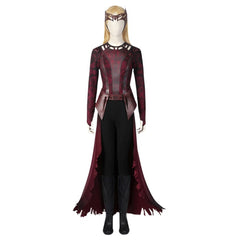 Scarlet Witch Wanda Darkhold Costume Doctor Strange Multiverse of Madness Cosplay Outfit for Halloween - Halloweez