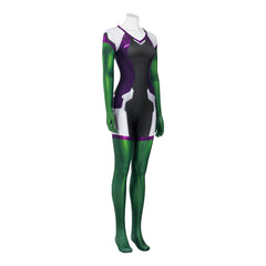 Halloweez She-Hulk: Attorney at Law Cosplay Jumpsuit – Ultimate Jennifer Walters Superhero Costume for Halloween & Events - Halloweez