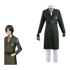 Attack on Titan Survey Corps Cosplay Costume Full Set Military Green Coat Cloak Robe - Halloweez