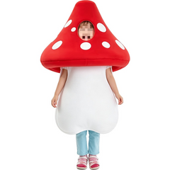 Kids Poison Mushroom Cosplay Costume, Custom Outfit for Stage & Halloween Party