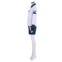 Halloweez Shirou Fubuki Cosplay Outfit - White Love Academy Soccer Uniform for Summer - Halloweez