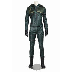 Halloweez Green Arrow Cosplay Accessories Set – Mask, Gloves, Holster, Belt, Bag - Halloweez