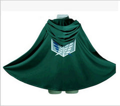 Attack on Titan Scout Cloak Cosplay Costume for Eren, Mikasa, Levi - Halloweez