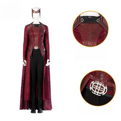 Scarlet Witch Wanda Cosplay Outfit, Doctor Strange in the Multiverse of Madness New Full Set Women Cosplay Costume for Halloween Party 二、英文关键词标签(15 个,逗号分隔) - Halloweez