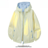 Men Women Windproof Waterproof Hooded Jacket,Loose Spring Autumn Outerwear Custom