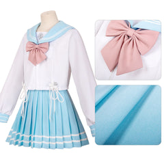 Naraka: Bladepoint Hutao Cosplay Costume for Women - JK Uniform Sailor Outfit Full Set - Halloweez
