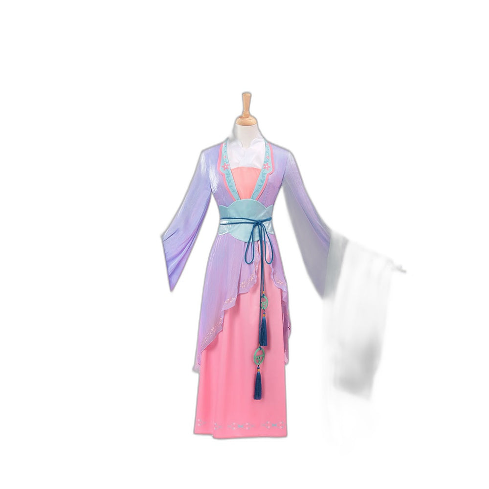 Luo Tianyi COS Costume Collaboration Huangmei Opera The Heavenly Match Hanfu Cosplay Role Play Anime Game Costume - Halloweez