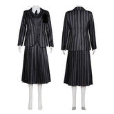 Addams Family Series Complete Cosplay Costume Set for Adults and Kids - Halloweez