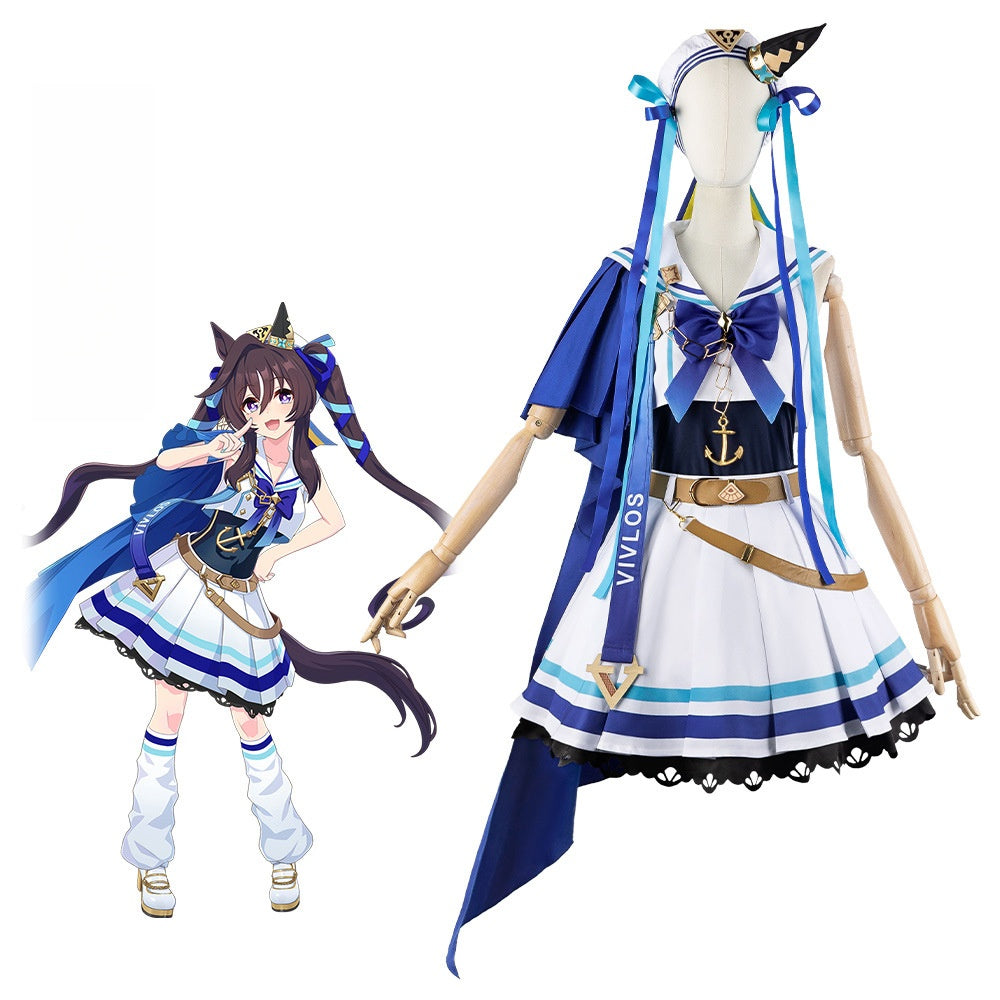 Vivlos Pretty Derby Anime Cosplay Costume for Girls - Strong Attack Pretty Derby - Halloweez