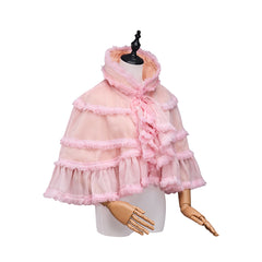Pink Short Cape Cosplay Costume – Cute & Stylish Outfit for Cosplay Enthusiasts - Halloweez
