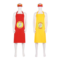 Breaking Bad LOS Pollos Hermanos Apron Hat Cosplay Costume - TV Series Outfit - Halloweez