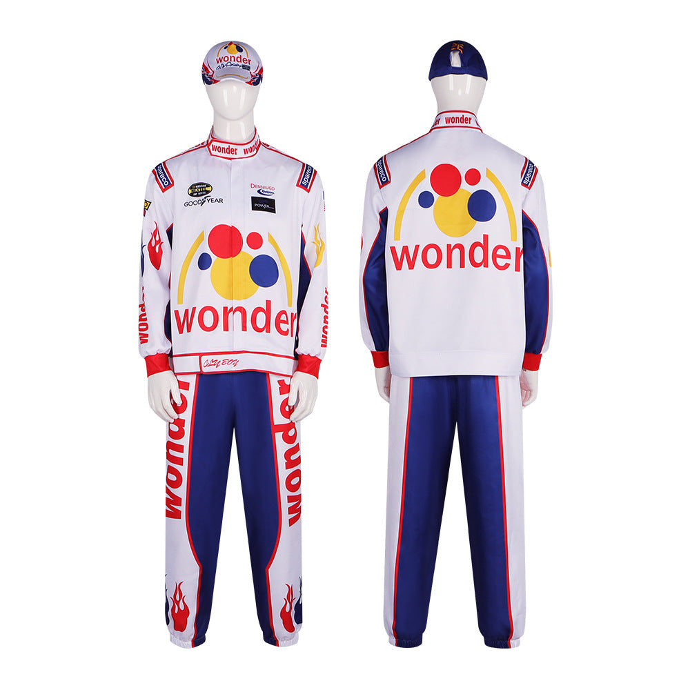Ricky Bobby Racing Suit Cosplay Costume for Halloween and Parties - Halloweez