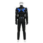 Batman: Arkham Knight Nightwing Full Set - Official Character Costume and Gear Collection - Halloweez