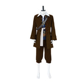 Pirates of the Caribbean Jack Sparrow Cosplay Costume Full Set for Halloween Role Play - Halloweez