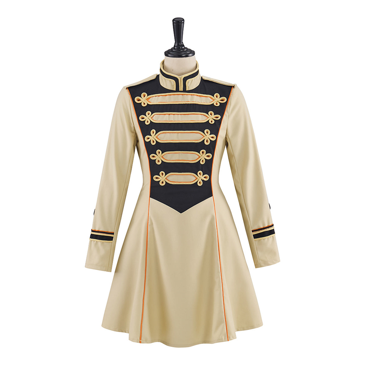 Beige Mid-Length Military Officer Coat Cosplay Costume - Anime & Game Inspired Replica - Halloweez