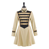 Beige Mid-Length Military Officer Coat Cosplay Costume - Anime & Game Inspired Replica - Halloweez