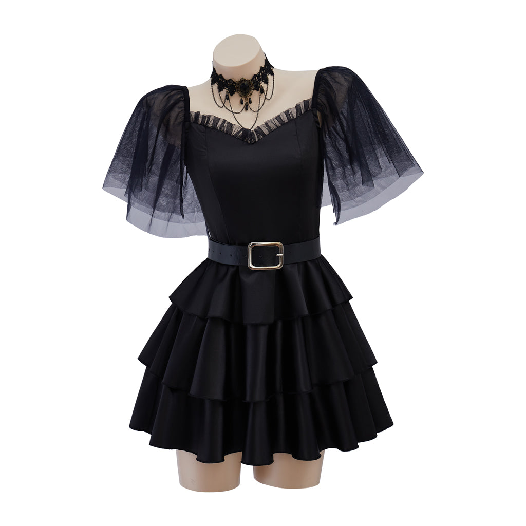 Official Wednesday Addams Costume for Halloween & Cosplay | Netflix Replica - Halloweez