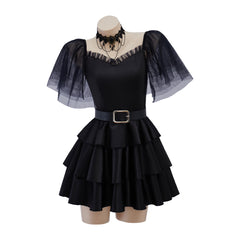 Official Wednesday Addams Costume for Halloween & Cosplay | Netflix Replica - Halloweez