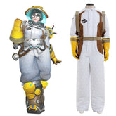 Halloweez Climatologist Cosplay Costume - Women's Elegant White Jumpsuit Full Set - Halloweez