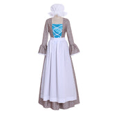 Elegant Halloweez Victorian Rural Floral Cosplay Gown | Women’s Vintage Prairie Dress - Halloweez