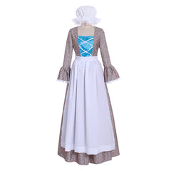 Elegant Halloweez Victorian Rural Floral Cosplay Gown | Women’s Vintage Prairie Dress - Halloweez